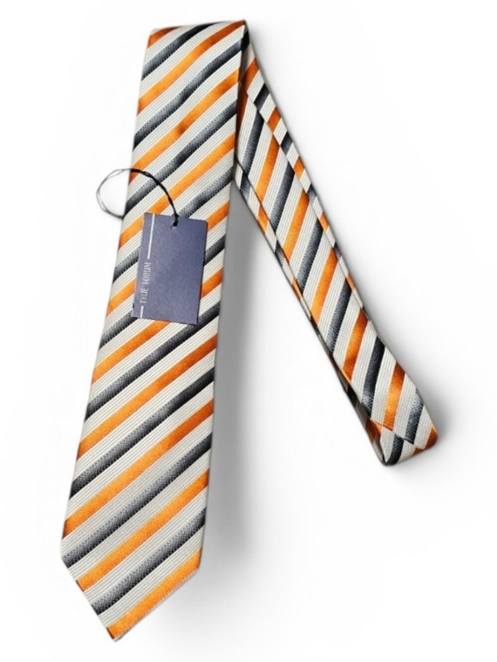 True Forum Men's 100% Silk Tie Hamdmade NWT